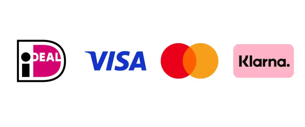 IDEAL, Visa, Mastercard, Klarna.